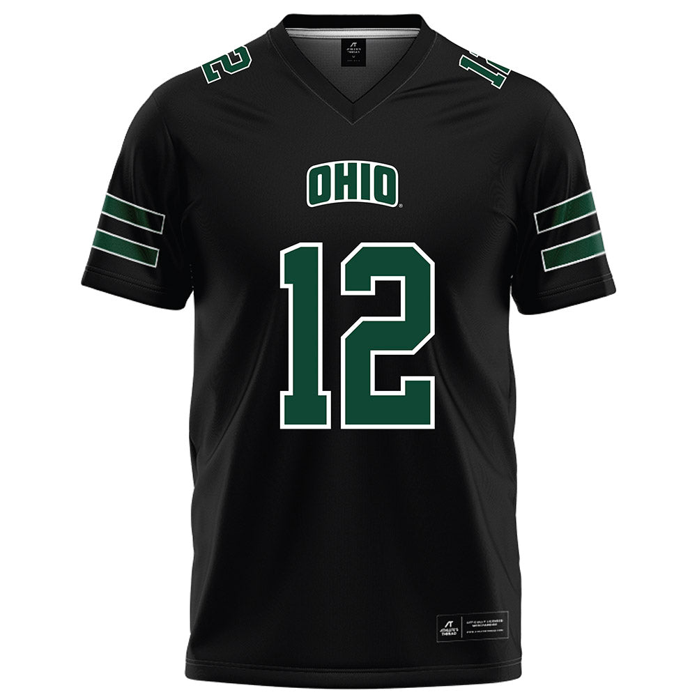 Ohio - NCAA Football : Eian Pugh - Black Football Jersey-0