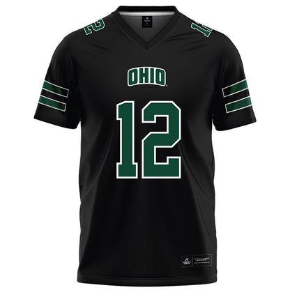 Ohio - NCAA Football : Eian Pugh - Black Football Jersey-0