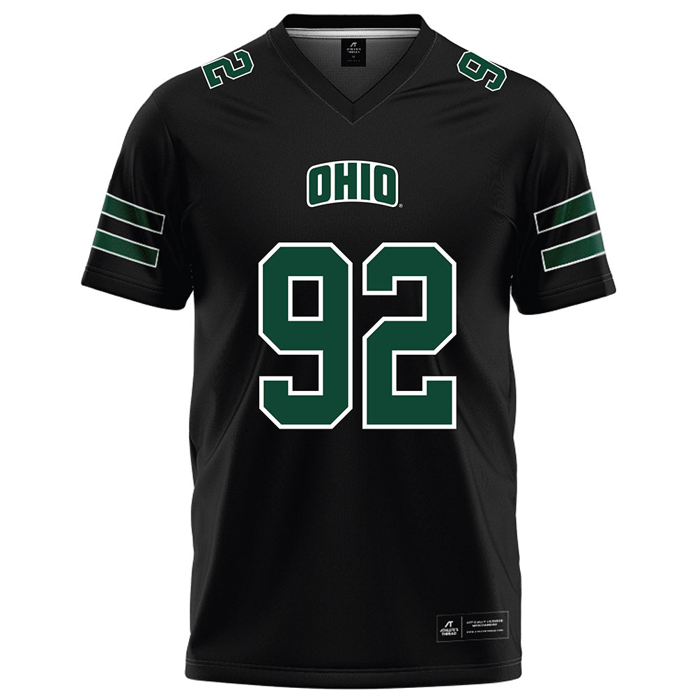 Ohio - NCAA Football : RJ Keuchler - Black Football Jersey-0