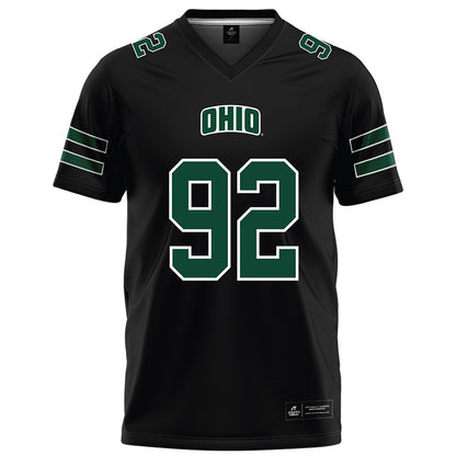 Ohio - NCAA Football : RJ Keuchler - Black Football Jersey-0