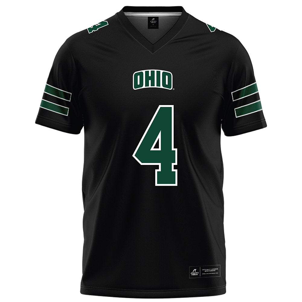 Ohio - NCAA Football : Kaci Seegars - Black Football Jersey-0