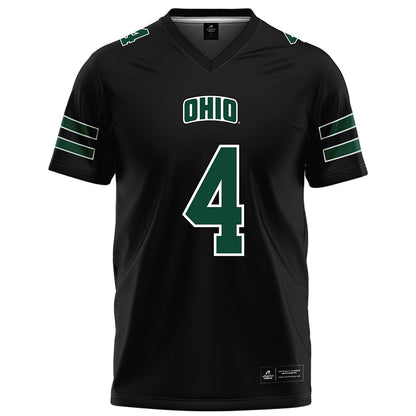 Ohio - NCAA Football : Kaci Seegars - Black Football Jersey-0