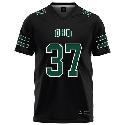 Ohio - NCAA Football : Blake Guffey - Black Football Jersey-0