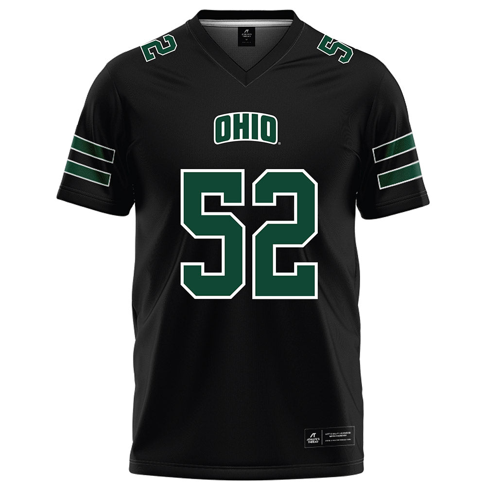 Ohio - NCAA Football : Nolan Ogburn - Black Football Jersey-0