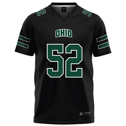 Ohio - NCAA Football : Nolan Ogburn - Black Football Jersey-0