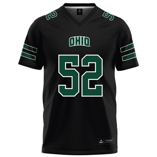 Ohio - NCAA Football : Nolan Ogburn - Black Football Jersey-0