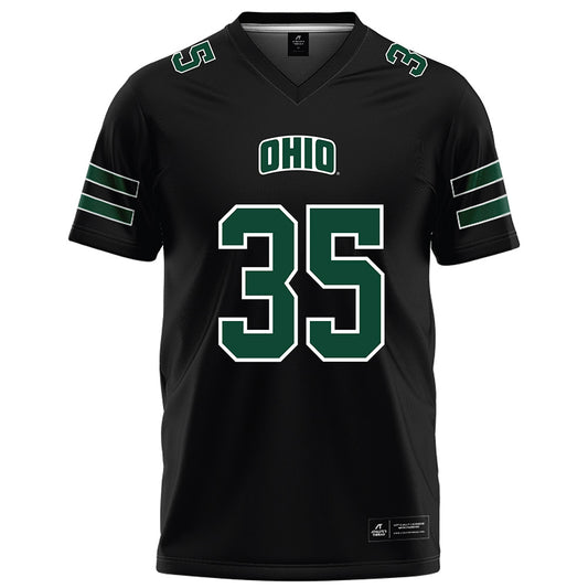 Ohio - NCAA Football : Michael Capen - Black Football Jersey-0