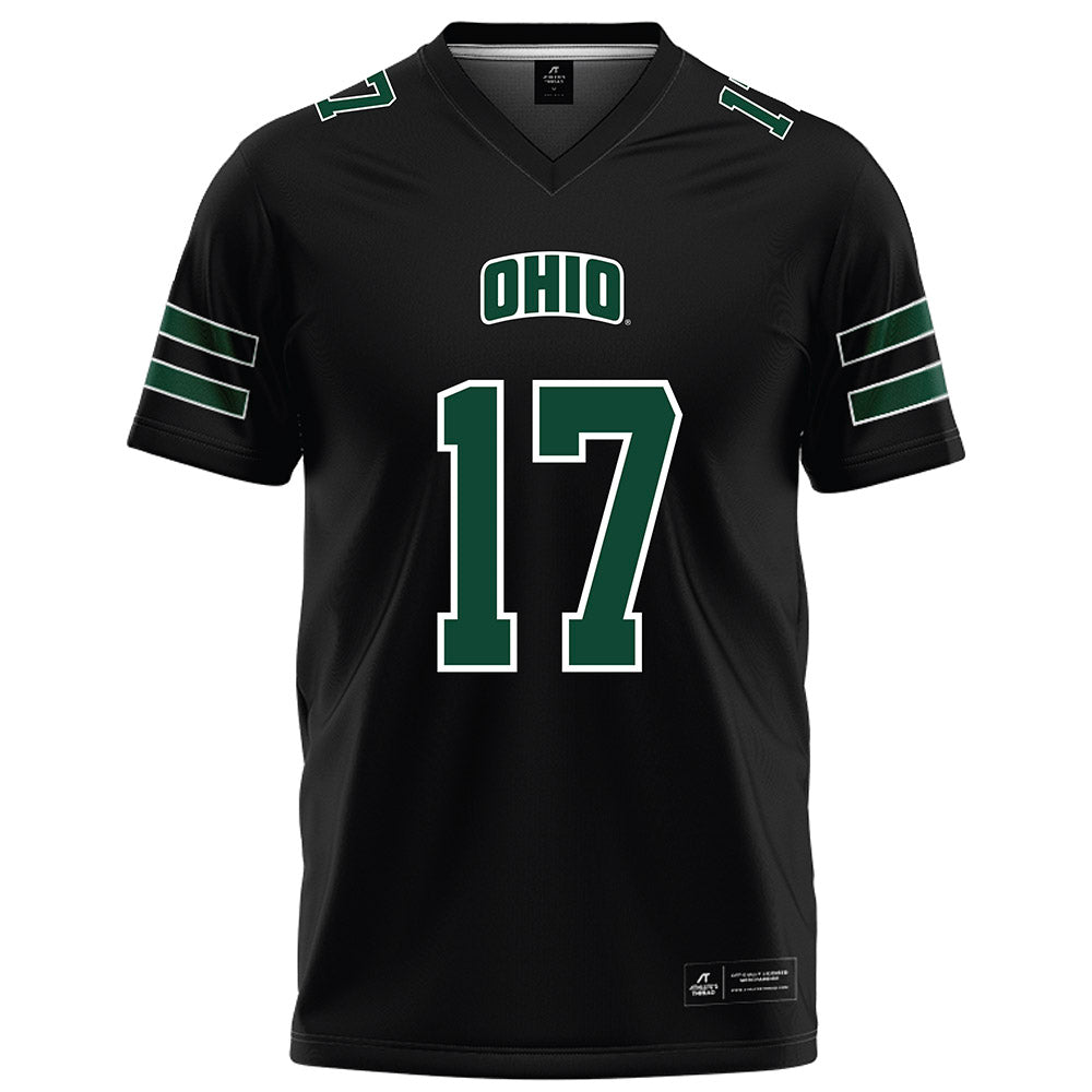 Ohio - NCAA Football : Caleb Chamberlin - Black Football Jersey-0