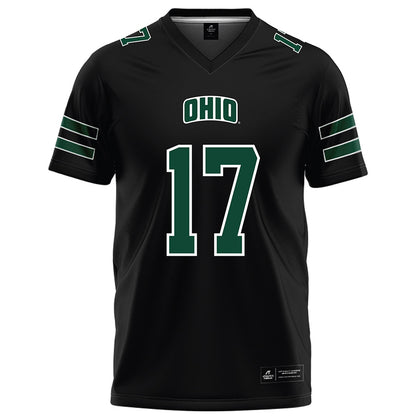 Ohio - NCAA Football : Caleb Chamberlin - Black Football Jersey-0