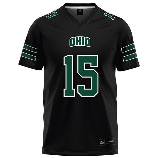 Ohio - NCAA Football : William Marzolf - Black Football Jersey-0