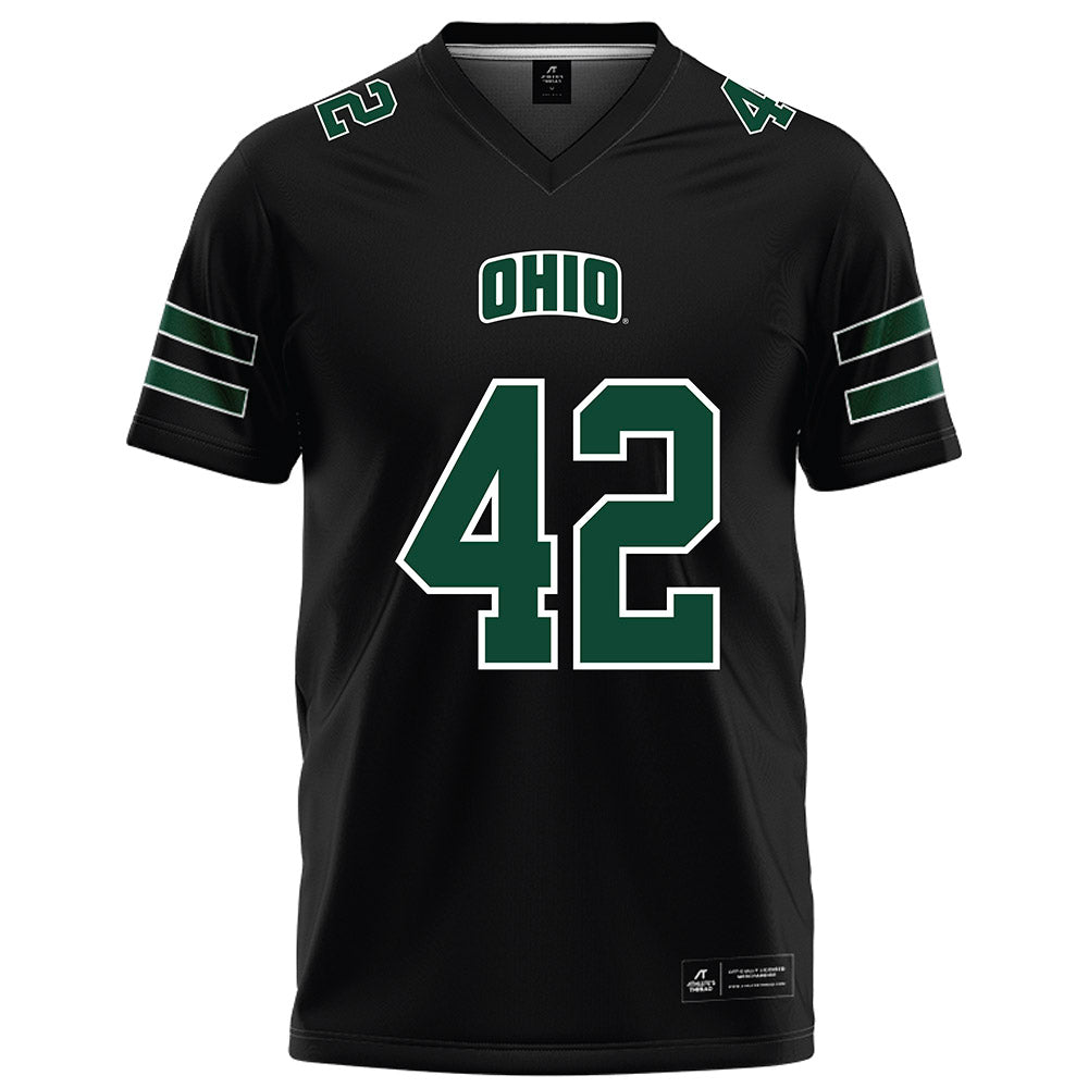 Ohio - NCAA Football : Magnus Haines - Black Football Jersey-0