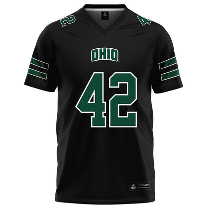 Ohio - NCAA Football : Magnus Haines - Black Football Jersey-0