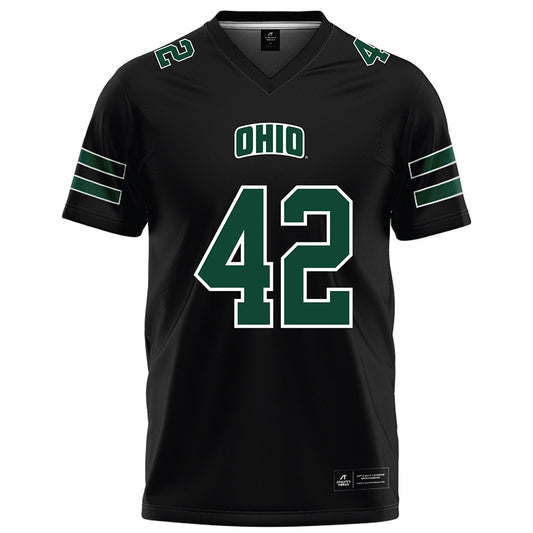 Ohio - NCAA Football : Magnus Haines - Black Football Jersey-0