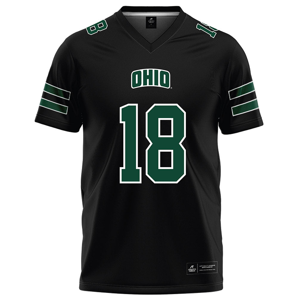Ohio - NCAA Football : Miles Cremascoli - Black Football Jersey-0