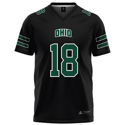 Ohio - NCAA Football : Miles Cremascoli - Black Football Jersey-0
