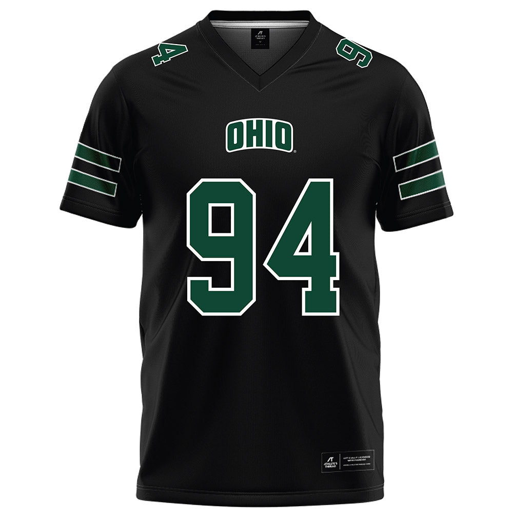 Ohio - NCAA Football : Bj Weaver - Black Football Jersey-0