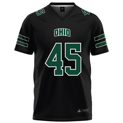 Ohio - NCAA Football : Brady Wharton - Black Football Jersey-0