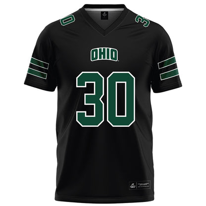 Ohio - NCAA Football : Charlie Christopher - Black Football Jersey-0