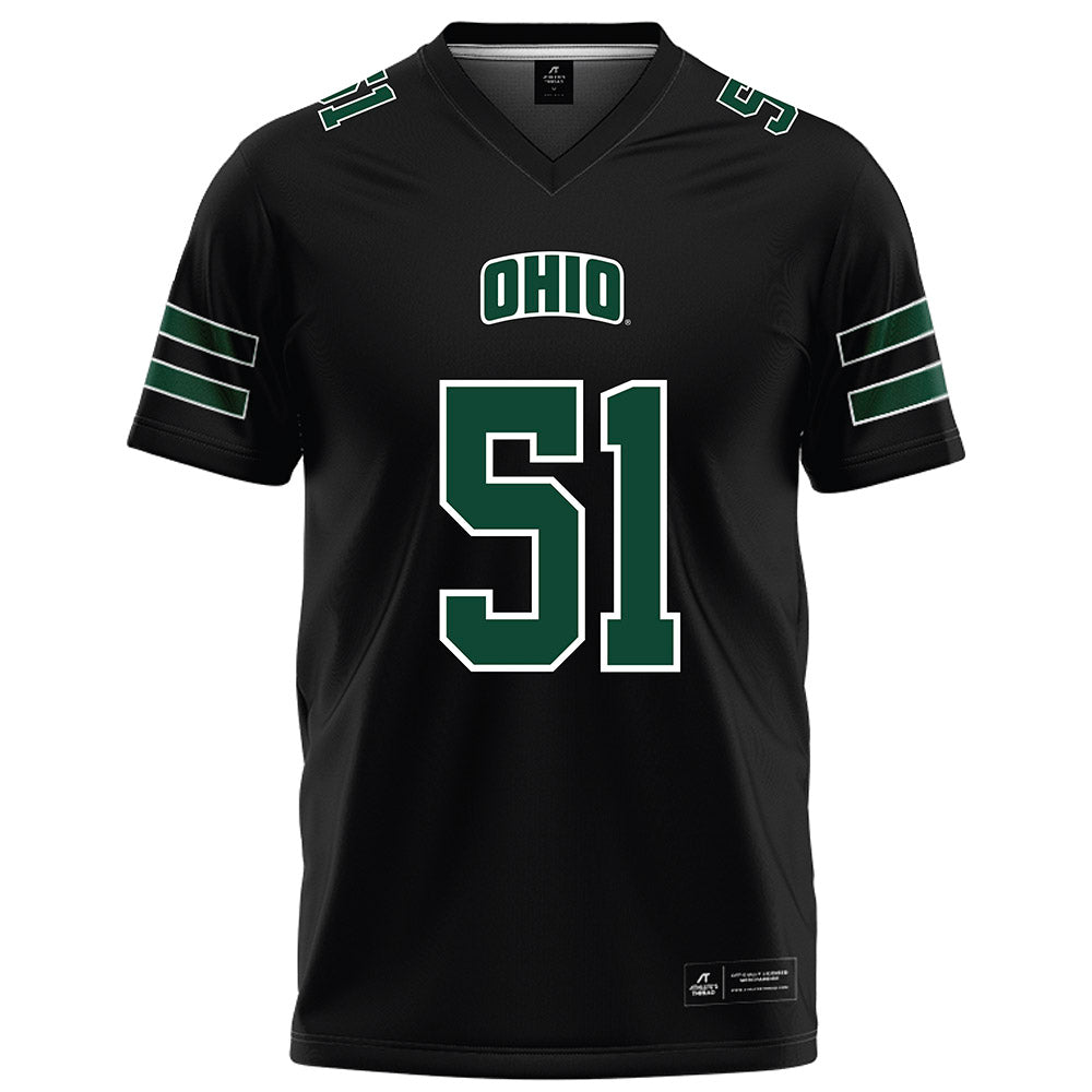 Ohio - NCAA Football : Job Mavrick - Black Football Jersey-0