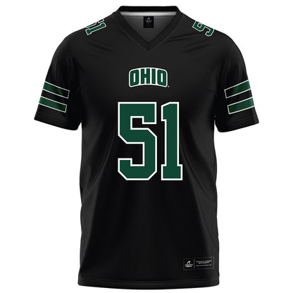 Ohio - NCAA Football : Job Mavrick - Black Football Jersey-0
