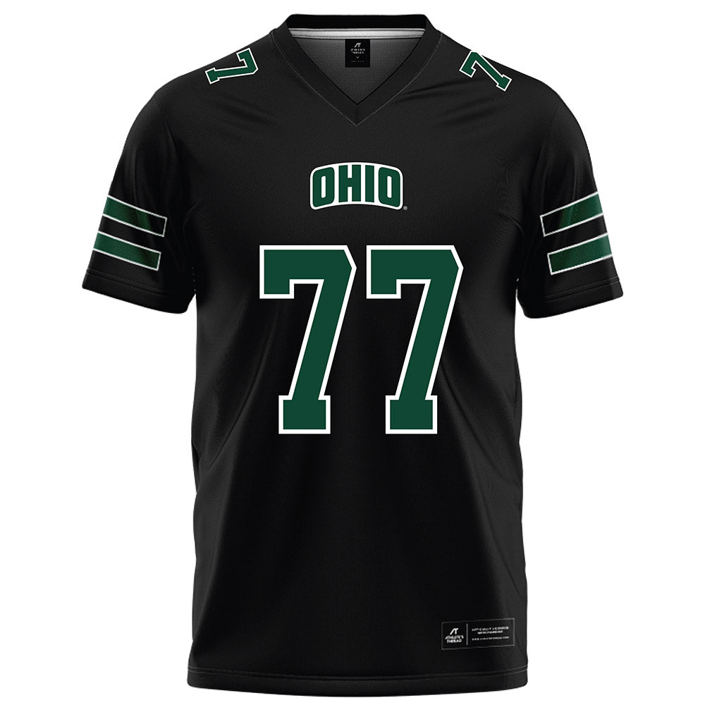 Ohio - NCAA Football : Mike Montgomery - Black Football Jersey-0