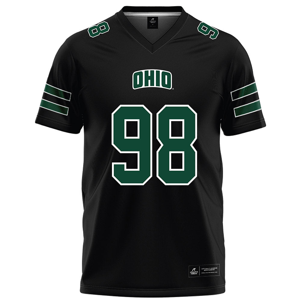 Ohio - NCAA Football : Derek Reagans III - Black Football Jersey-0