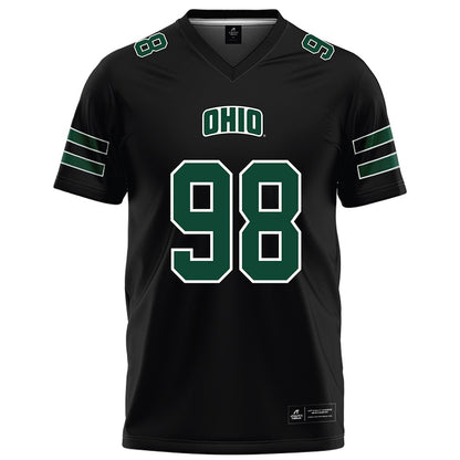Ohio - NCAA Football : Derek Reagans III - Black Football Jersey-0