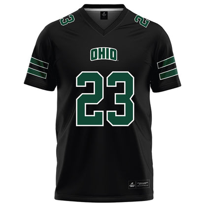 Ohio - NCAA Football : James Kelly - Black Football Jersey-0