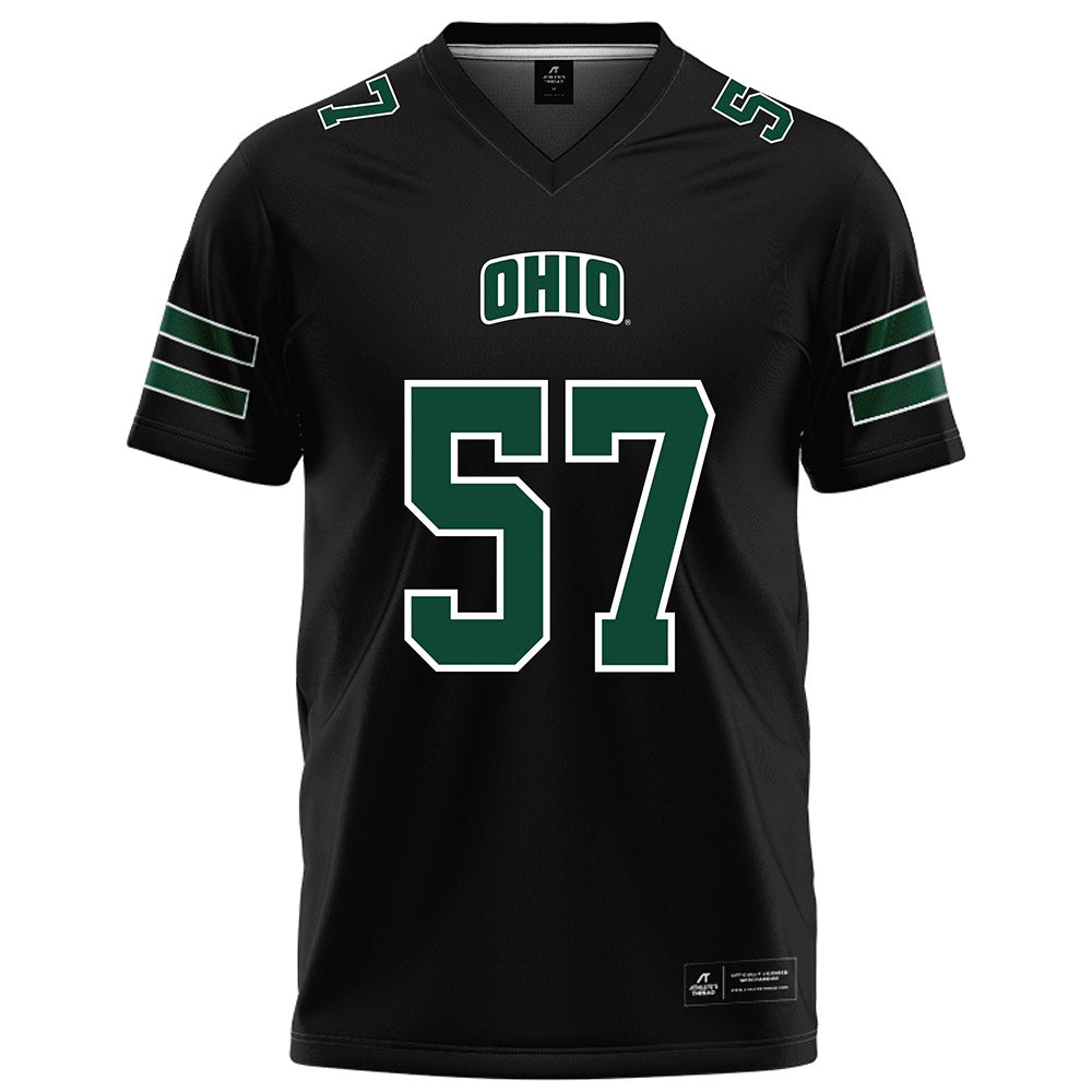 Ohio - NCAA Football : Nathan Hale - Black Football Jersey-0