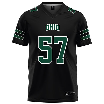 Ohio - NCAA Football : Nathan Hale - Black Football Jersey-0