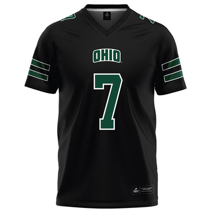 Ohio - NCAA Football : Levi Davis - Black Football Jersey-0