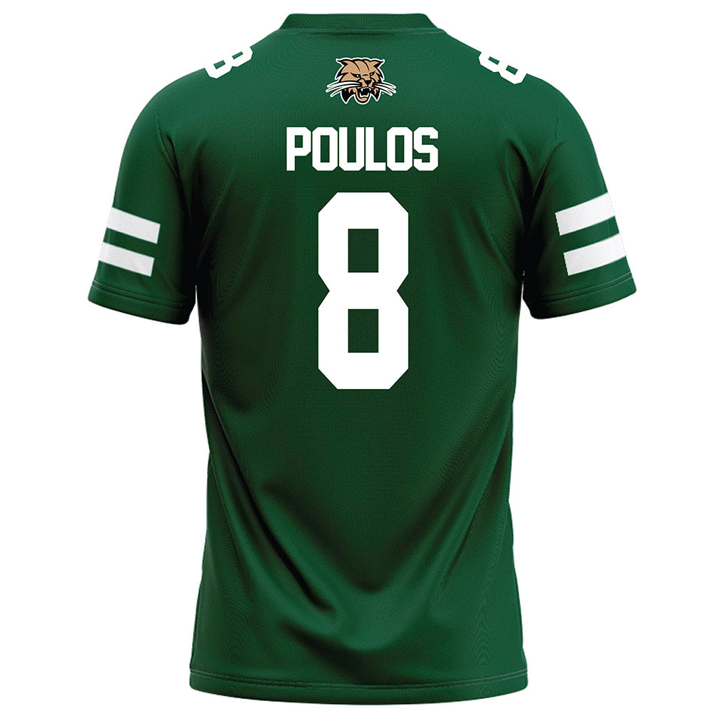 Ohio - NCAA Football : Nicholas Poulos - Green Football Jersey-1