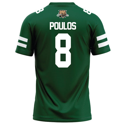 Ohio - NCAA Football : Nicholas Poulos - Green Football Jersey-1