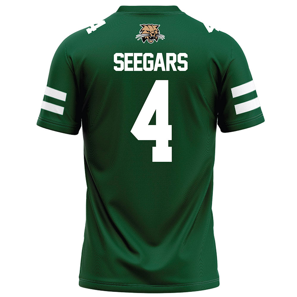 Ohio - NCAA Football : Kaci Seegars - Green Football Jersey-1