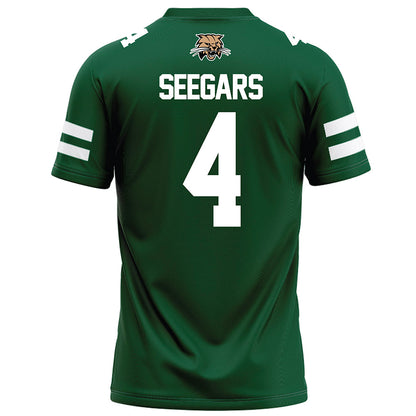 Ohio - NCAA Football : Kaci Seegars - Green Football Jersey-1