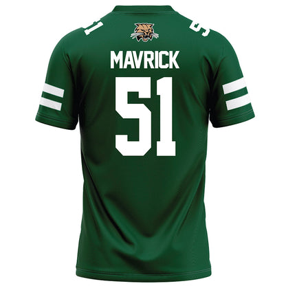 Ohio - NCAA Football : Job Mavrick - Green Football Jersey-1