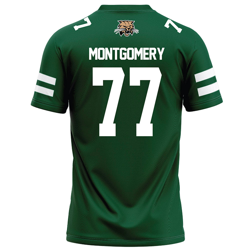 Ohio - NCAA Football : Mike Montgomery - Green Football Jersey-1
