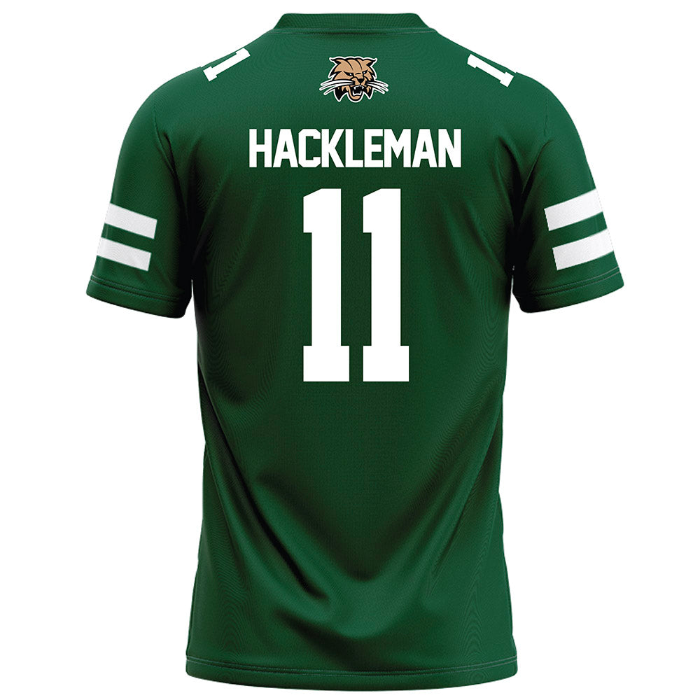 Ohio - NCAA Football : Zach Hackleman - Green Football Jersey-1