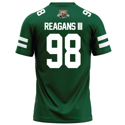Ohio - NCAA Football : Derek Reagans III - Green Football Jersey-1