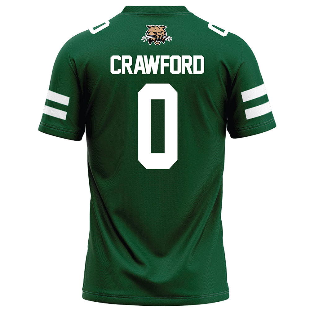 Ohio - NCAA Football : Delaney Crawford - Green Football Jersey-1