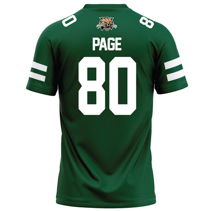 Ohio - NCAA Football : Kaden Page - Green Football Jersey-1