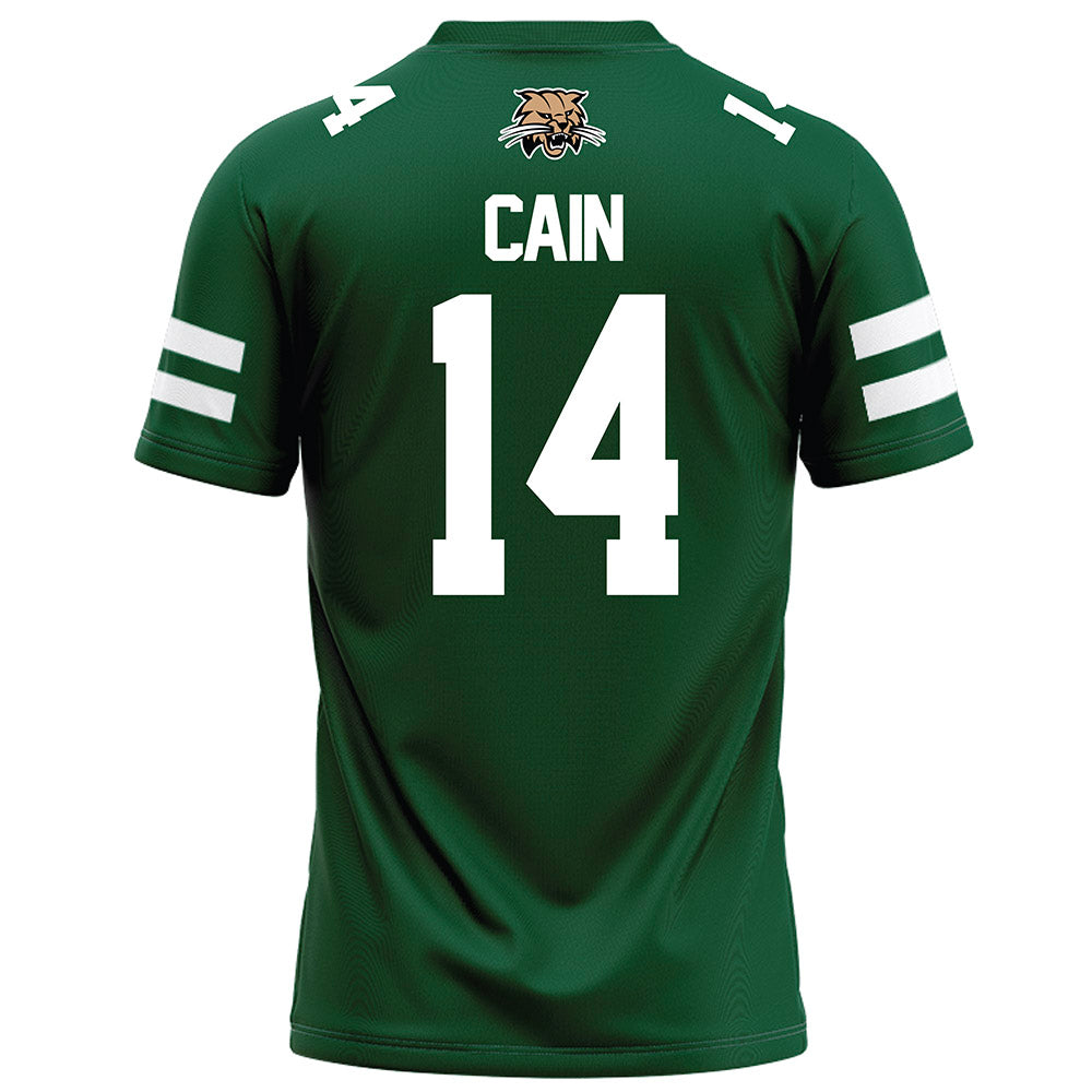 Ohio - NCAA Football : Marcus Cain - Green Football Jersey-1