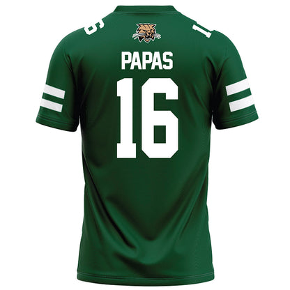 Ohio - NCAA Football : Matthew Papas - Green Football Jersey-1
