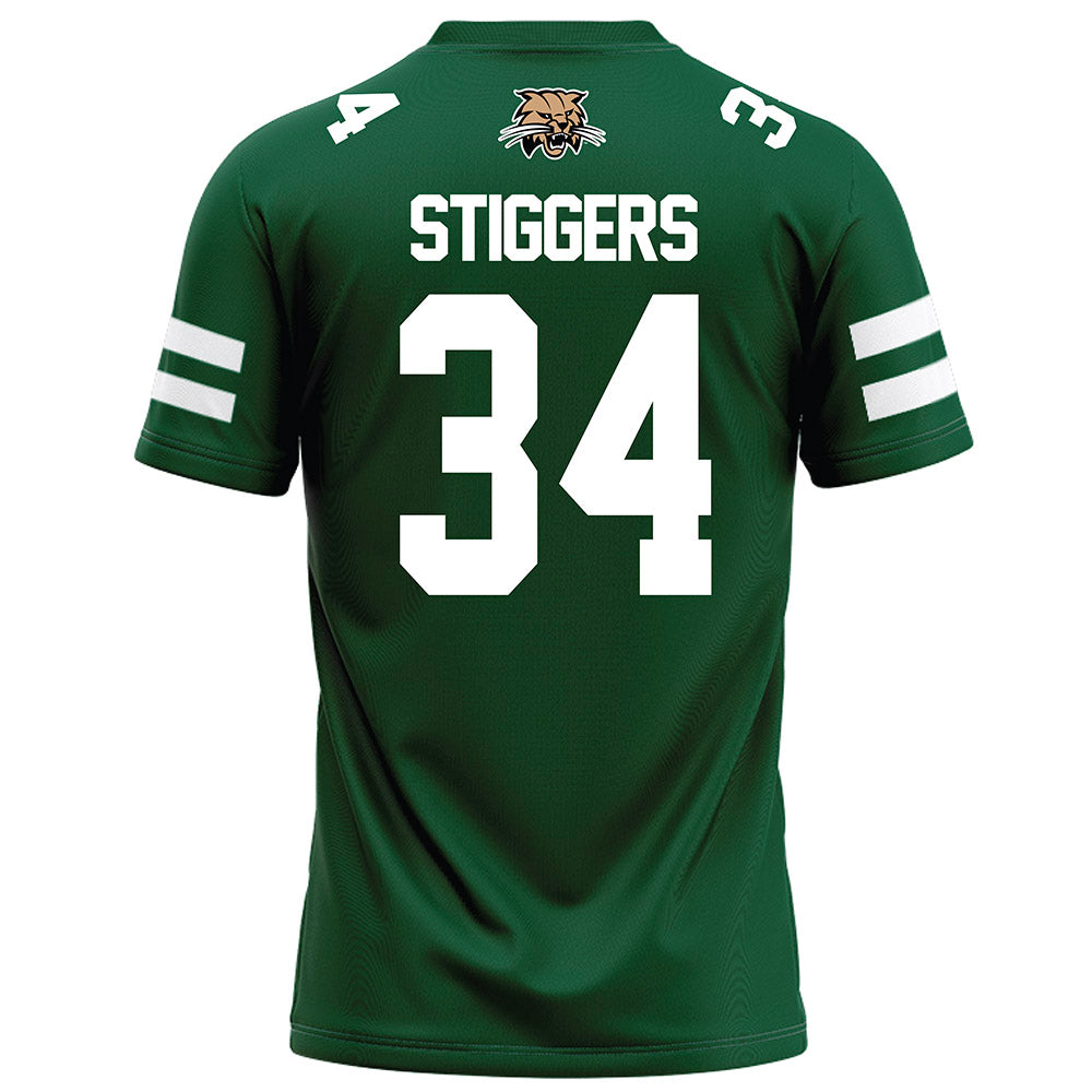 Ohio - NCAA Football : Troy Stiggers - Green Football Jersey-1