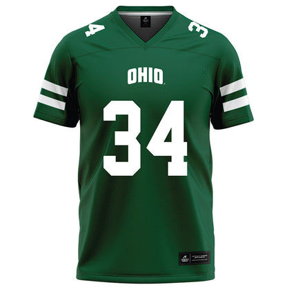 Ohio - NCAA Football : Troy Stiggers - Green Football Jersey-0