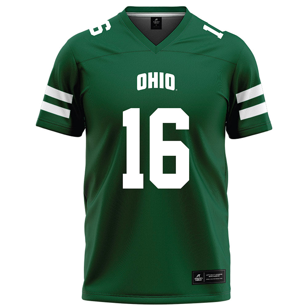 Ohio - NCAA Football : Ryan Miller - Green Football Jersey-0