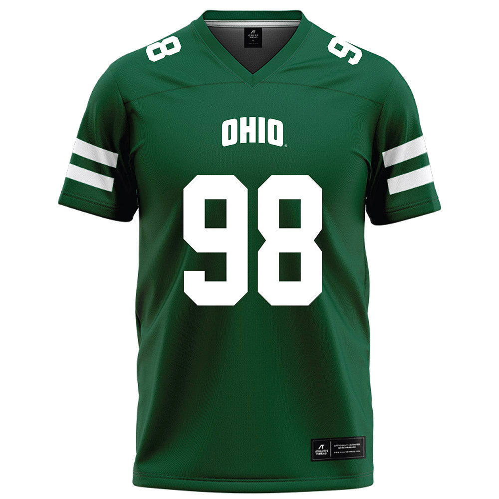 Ohio - NCAA Football : Derek Reagans III - Green Football Jersey-0