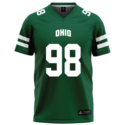 Ohio - NCAA Football : Derek Reagans III - Green Football Jersey-0