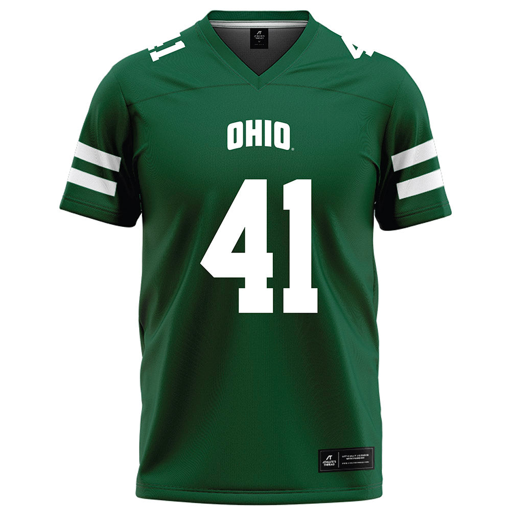 Ohio - NCAA Football : Creed Hill - Green Football Jersey-0
