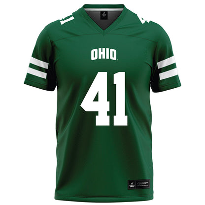 Ohio - NCAA Football : Creed Hill - Green Football Jersey-0